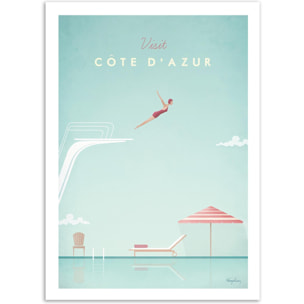 Affiche - Visit Cote d'Azur - Henry Rivers