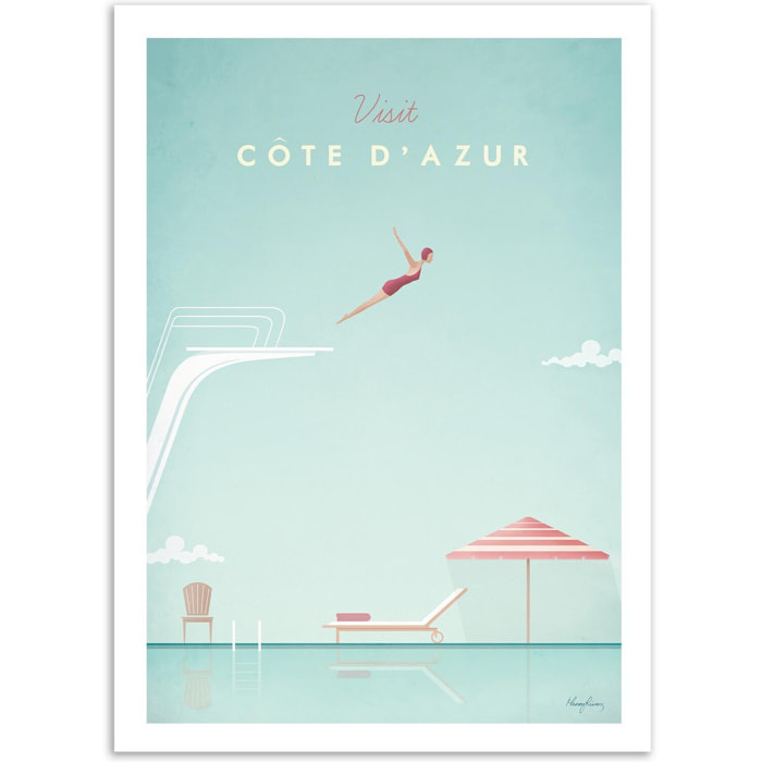 Affiche - Visit Cote d'Azur - Henry Rivers