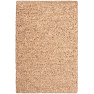 Alfombra lisa de pelo alto Catay beige, varias medidas disponibles