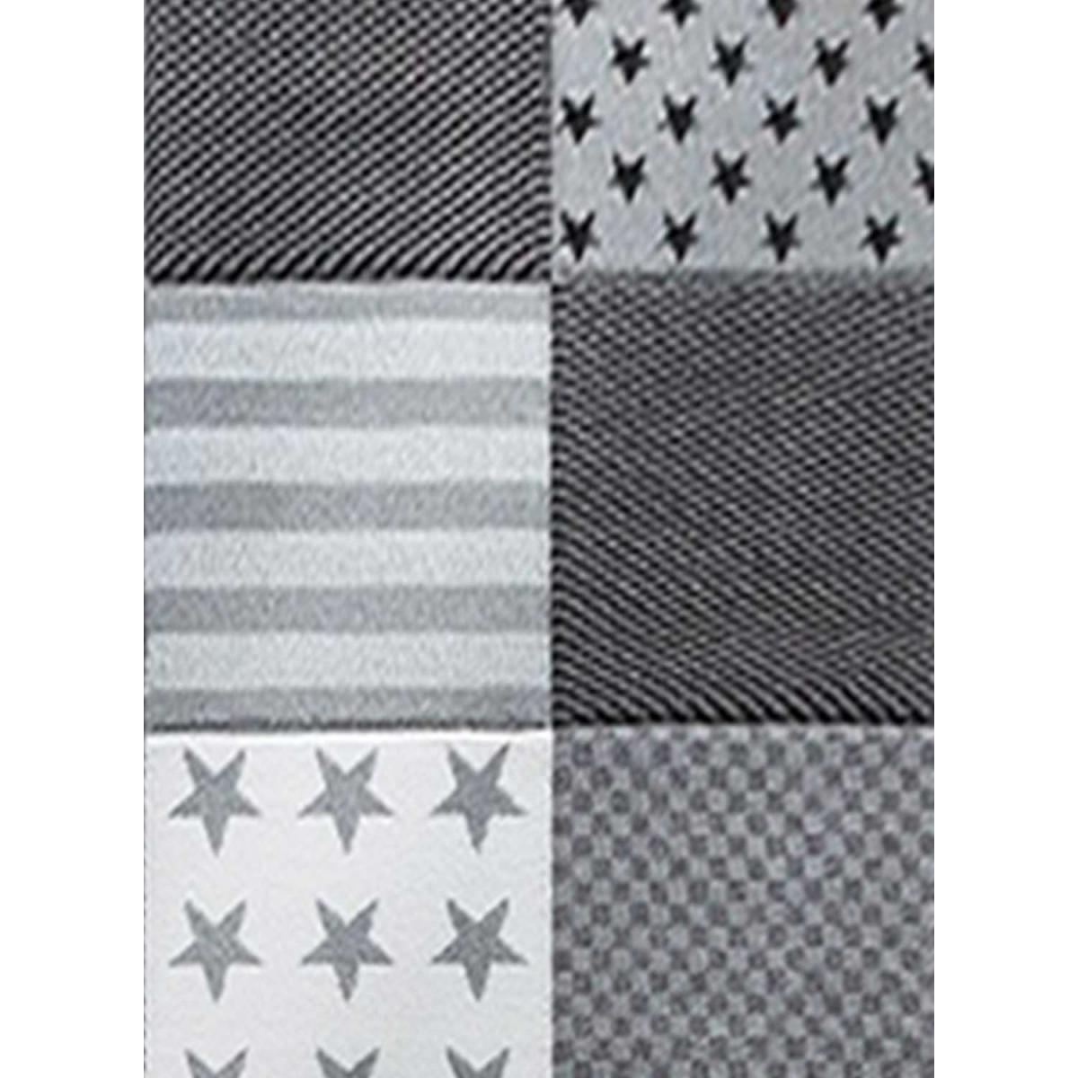 Tapis enfant tissé motif géométrique HUMU