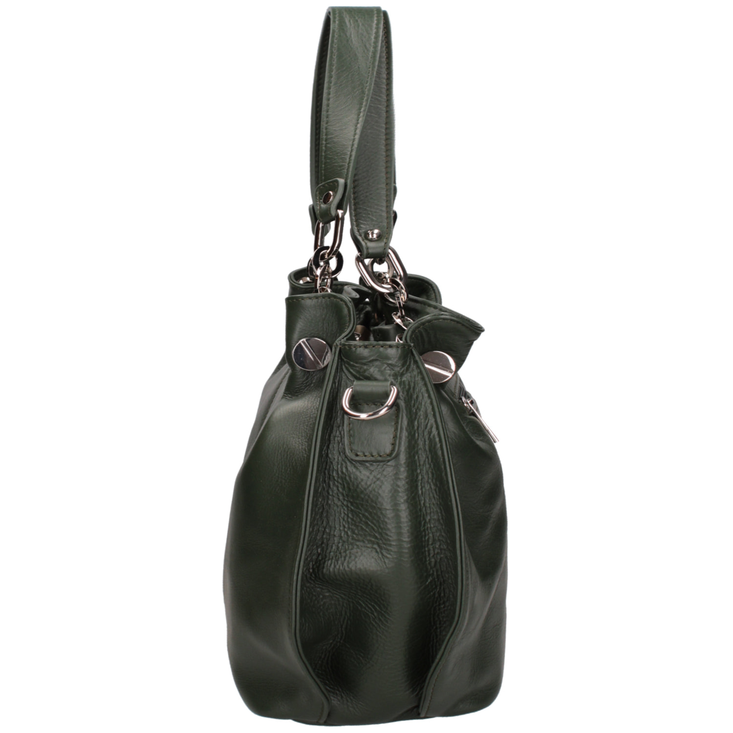 Borsa a spalla da donna In Vera pelle Made in Italy 38x30x12 cm