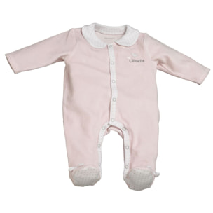Pyjama bébé à manches longues en velours