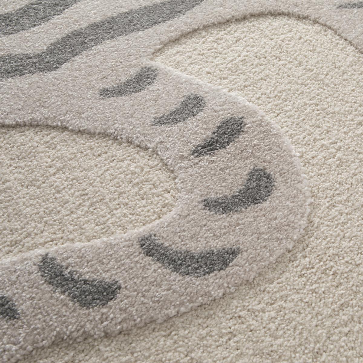 Tapis salon et chambre tissé motif animaux BOMI
