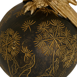 Oiseau résine Belli H.19cm doré