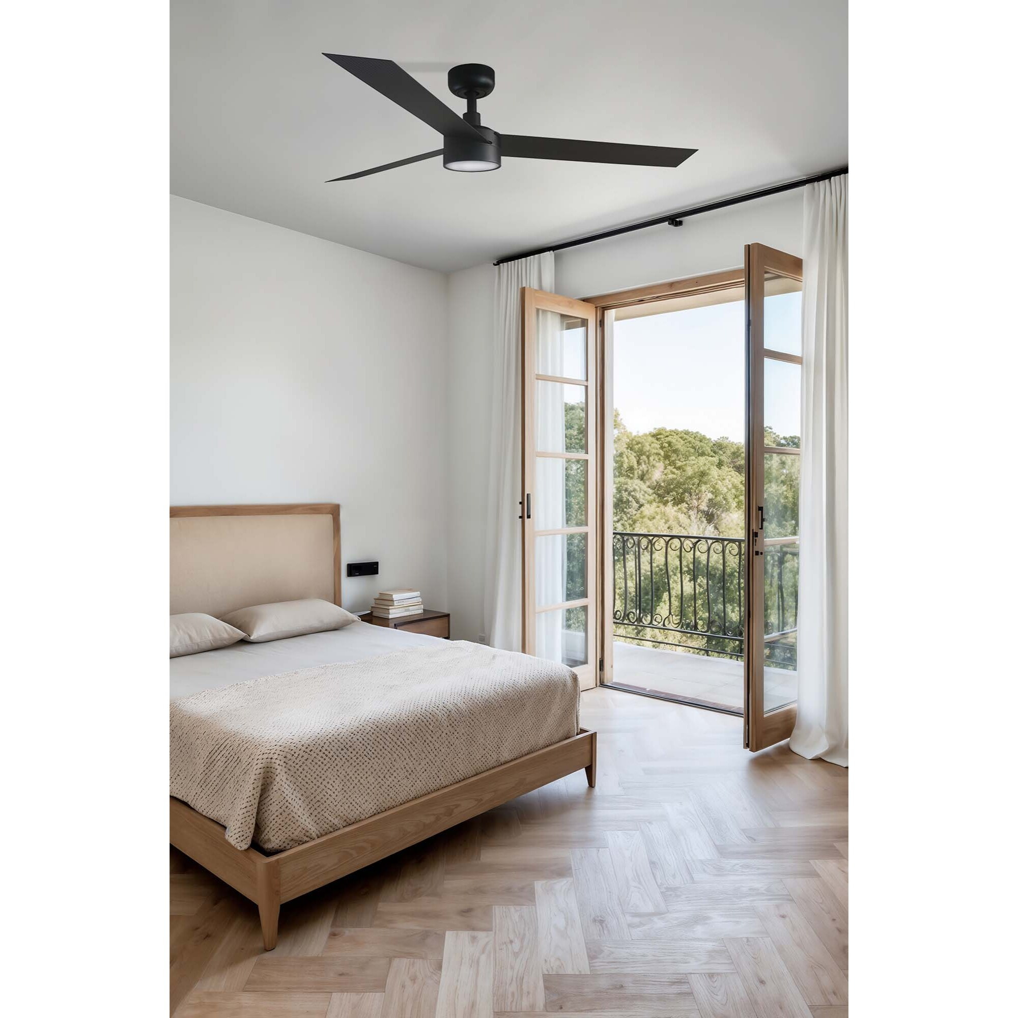 CRUISER L LED Ventilador de techo negro