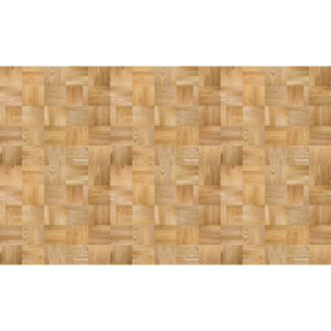 Revêtement sticker sol - PARQUET BOIS MOSAÏQUE - Rouleau adhésif Protection Anti-dérapant