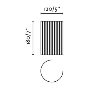 TRAMA 1L Applique blanche