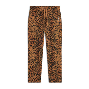 Jogger regular fit in french terry animalier