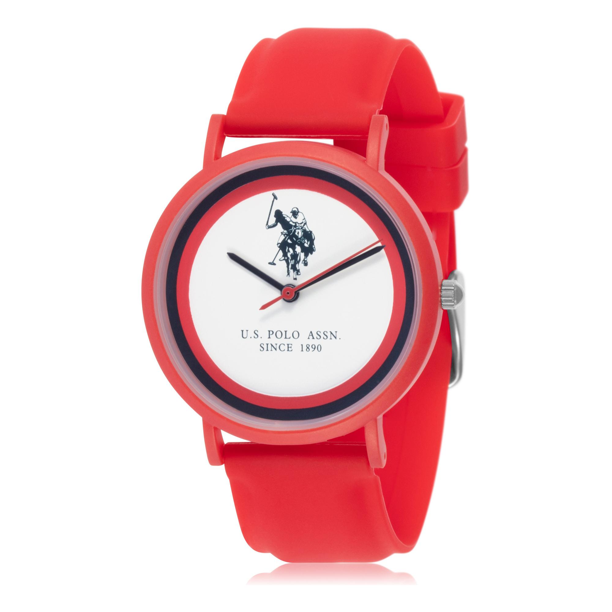 Orologio U.S. Polo Assn. In silicone rosso