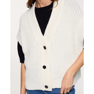 Chaleco de Punto Blanco - Richy