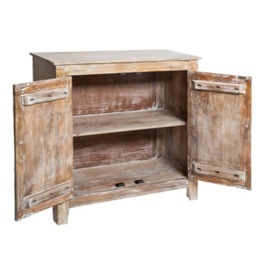 Buffet 2 portes "Shirel" manguier 90x90cm