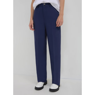 Pantalone lungo con nervature