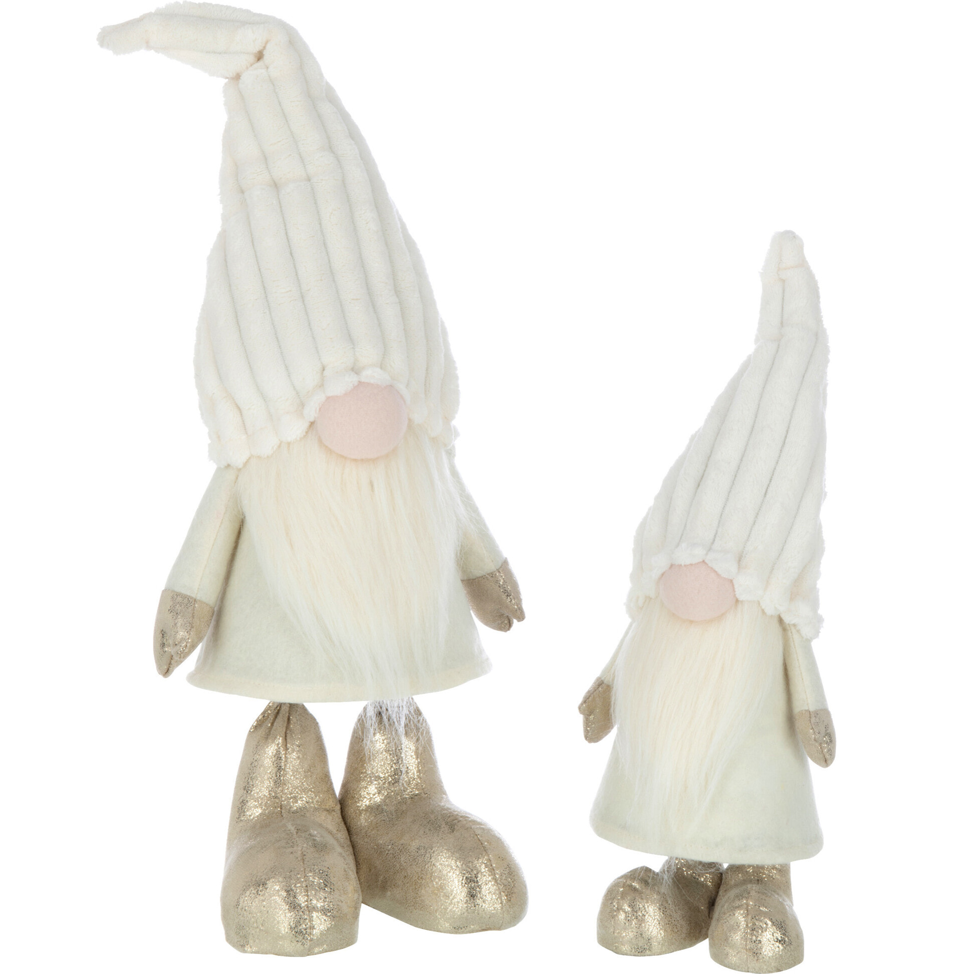 J-Line figurine Lutin Ressorts - textile - beige - large