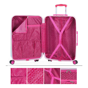 Trolley Mediano 60 Cms Skpat Shine Like A Star Fucsia