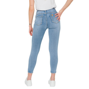 Pantalone denim Hot Buttered Valentine blu chiaro