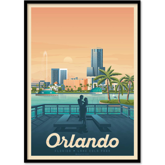 Affiche - Orlando - Olahoop Travel Posters