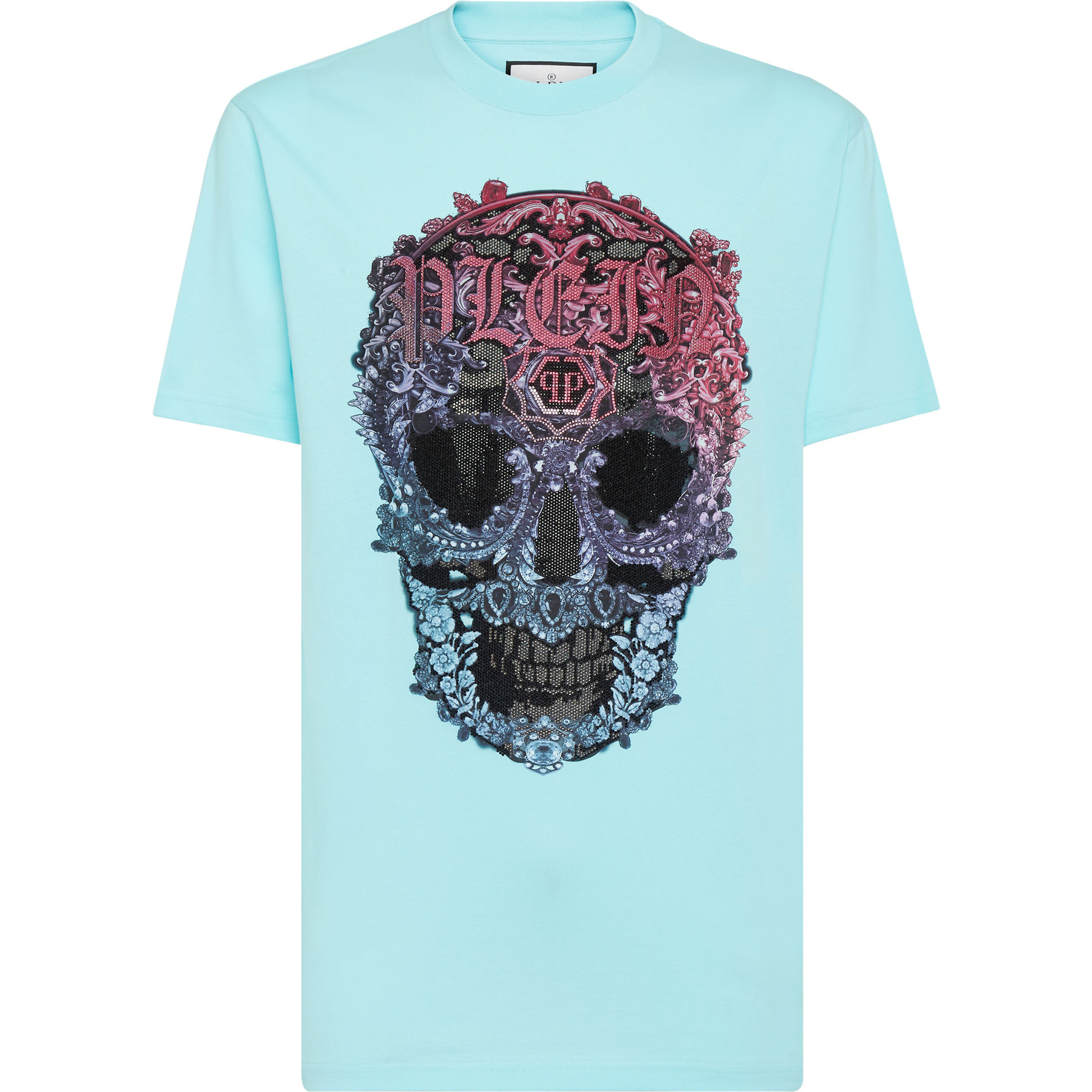 PHILIPP PLEIN T-Shirt Round Neck SKULL