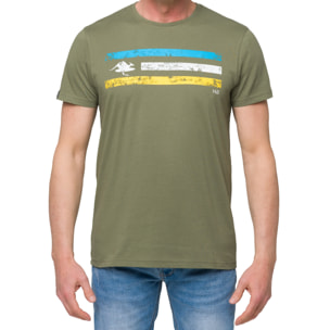 Camiseta de algodón 150 gr Hot Buttered California Color Verde Militar