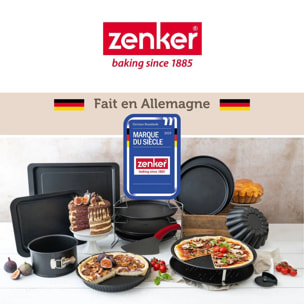 Lot de 2 plaques à pizza rectangulaires 42/29/2,5 cm en acier Spécial crountries Spécial crountries Zenker  Spécial crountries