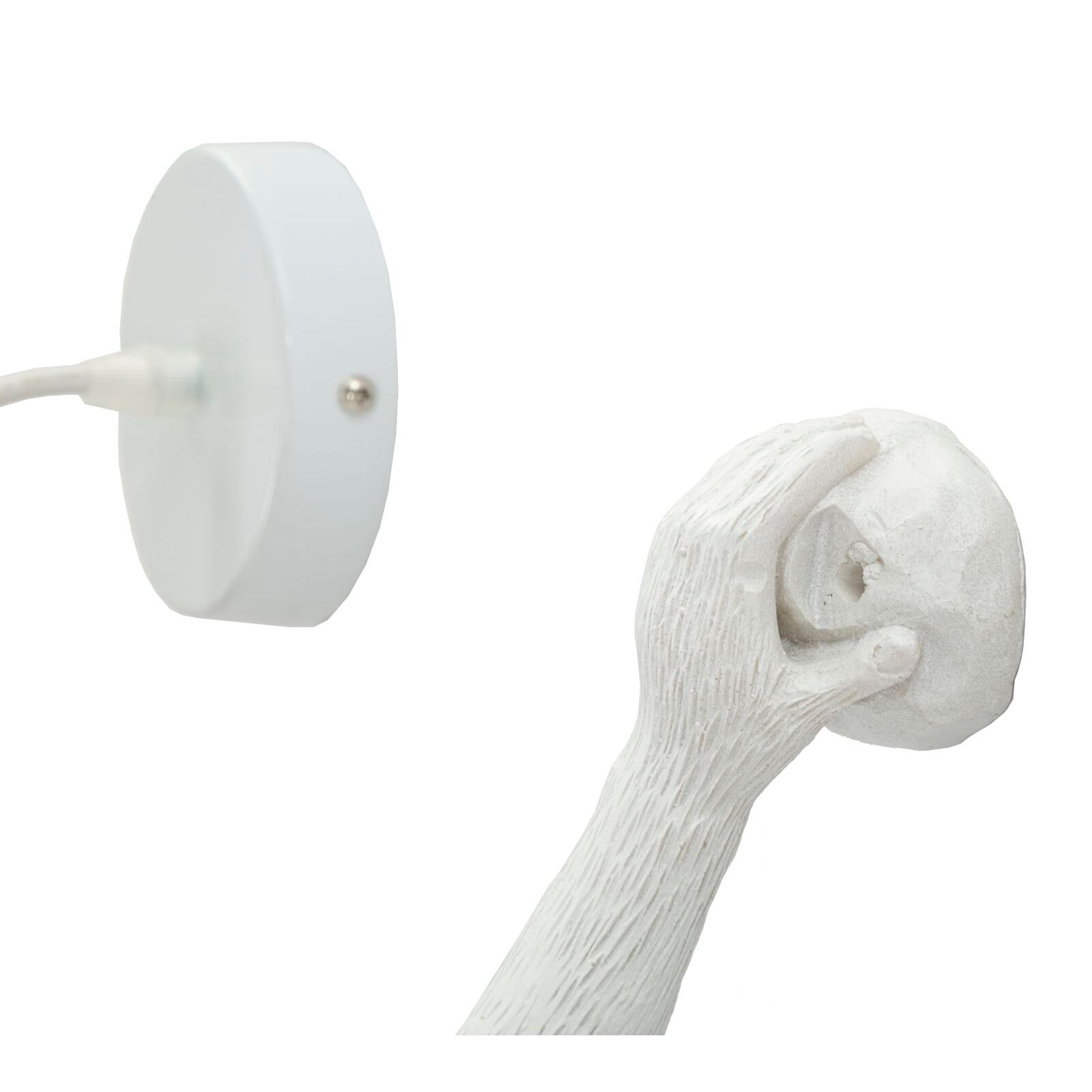 LAMPADA DA MURO MONKEY BIANCA CM 32X32X64