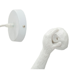 LAMPADA DA MURO MONKEY BIANCA CM 32X32X64