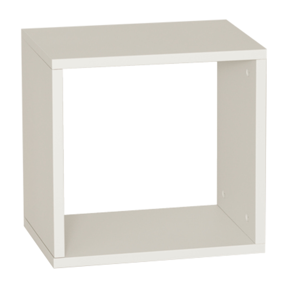 Étagère en bois laqué ton beige Hauteur: 38 Longueur: 40 Largeur: 20
