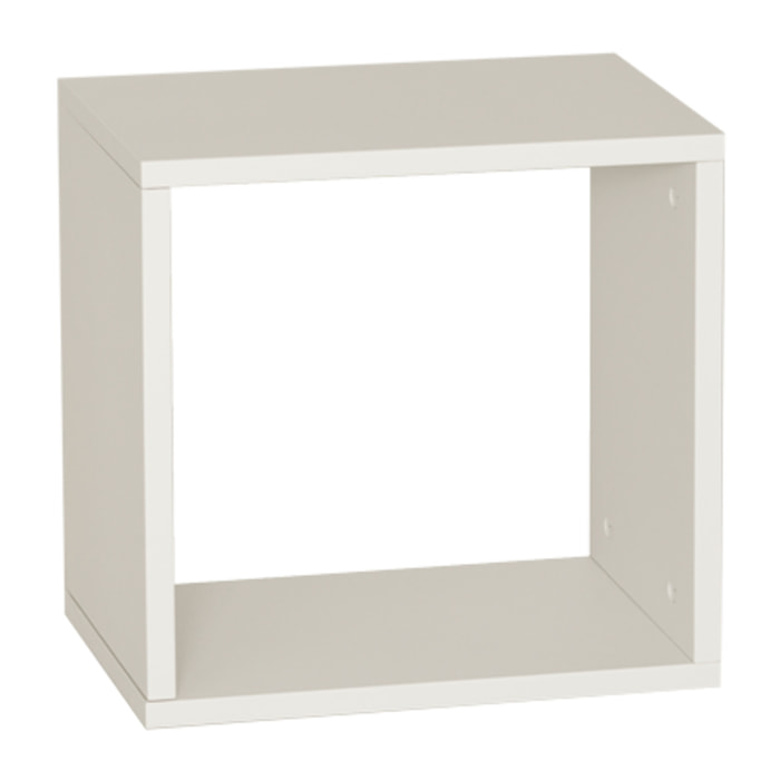 Étagère en bois laqué ton beige Hauteur: 38 Longueur: 40 Largeur: 20