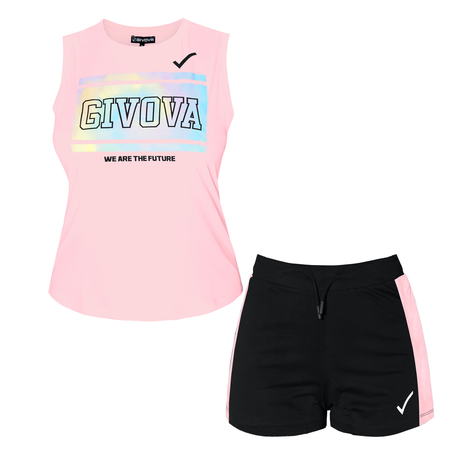 Completo Set Donna GIVOVA Corto Cotone