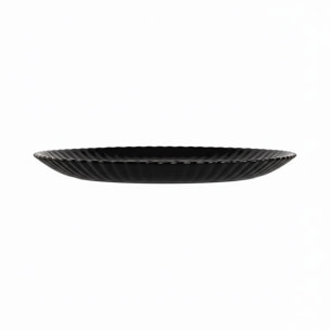 6 assiettes à dessert noires 19 cm Bloom - Luminarc