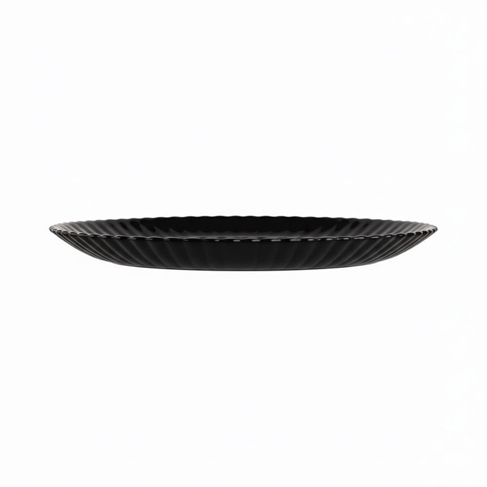 6 assiettes à dessert noires 19 cm Bloom - Luminarc