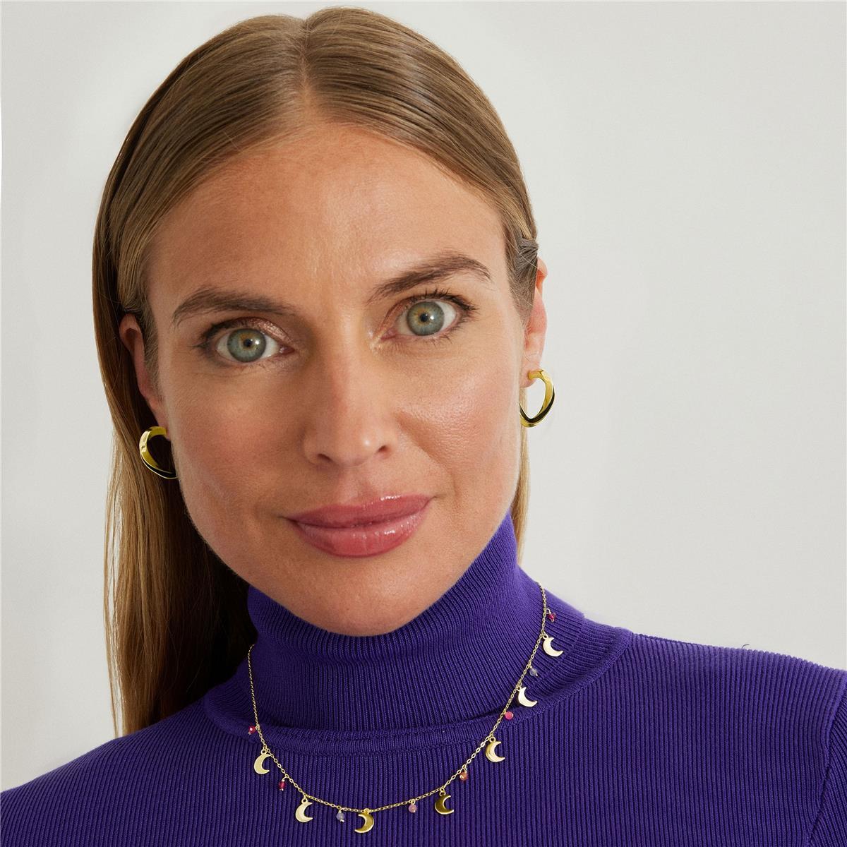 Pendientes Lux by Lux acabados en baño oro amarillo 18K