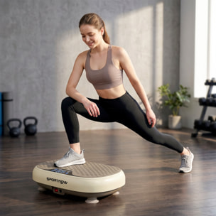 Plataforma Vibratoria, 20 Velocidades, 3 Programas, Plataforma Vibración Muscular 150W con Pantalla LED, Mando a Distancia, Máquina para Hacer Ejercicio en Casa, Adelgazar, Drenaje Linfático