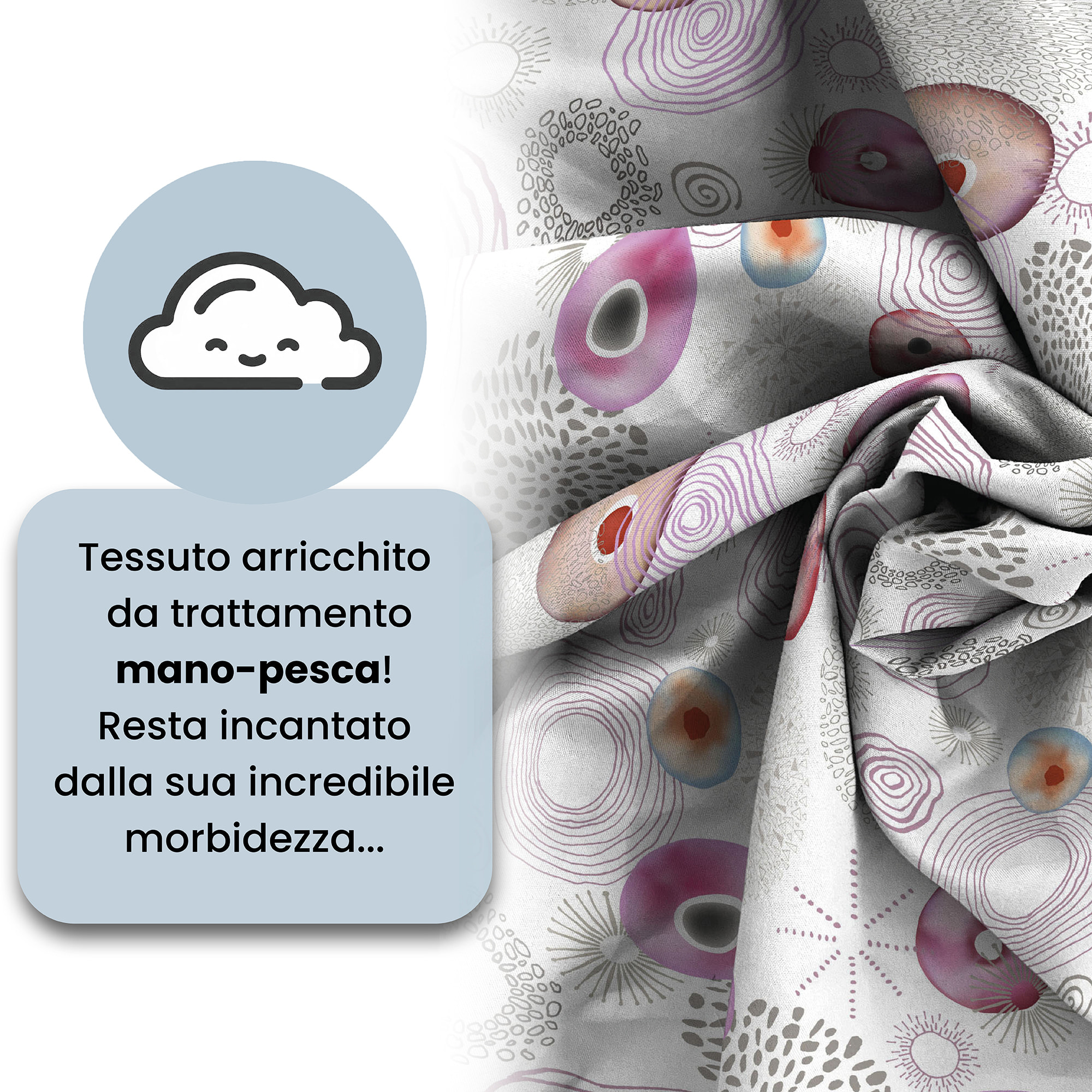 COPRIPIUMINO FANTASY, 100% Microfibra, No Stiro - MORFEO