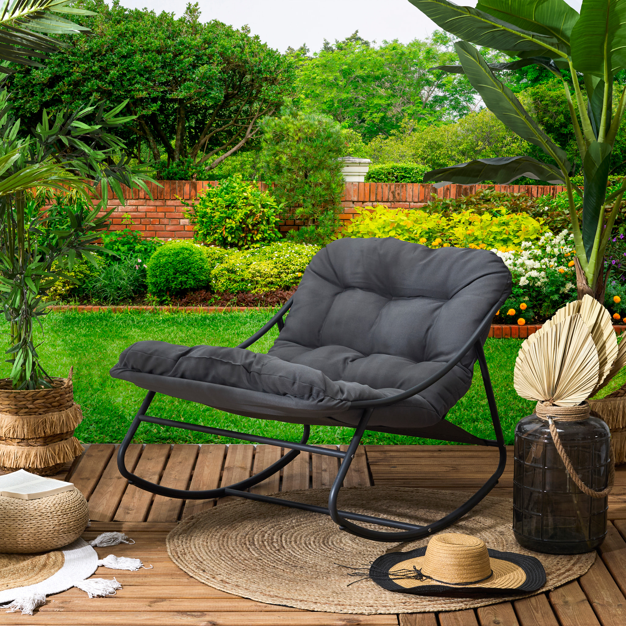 Fauteuil A Bascule Tenerife Beige