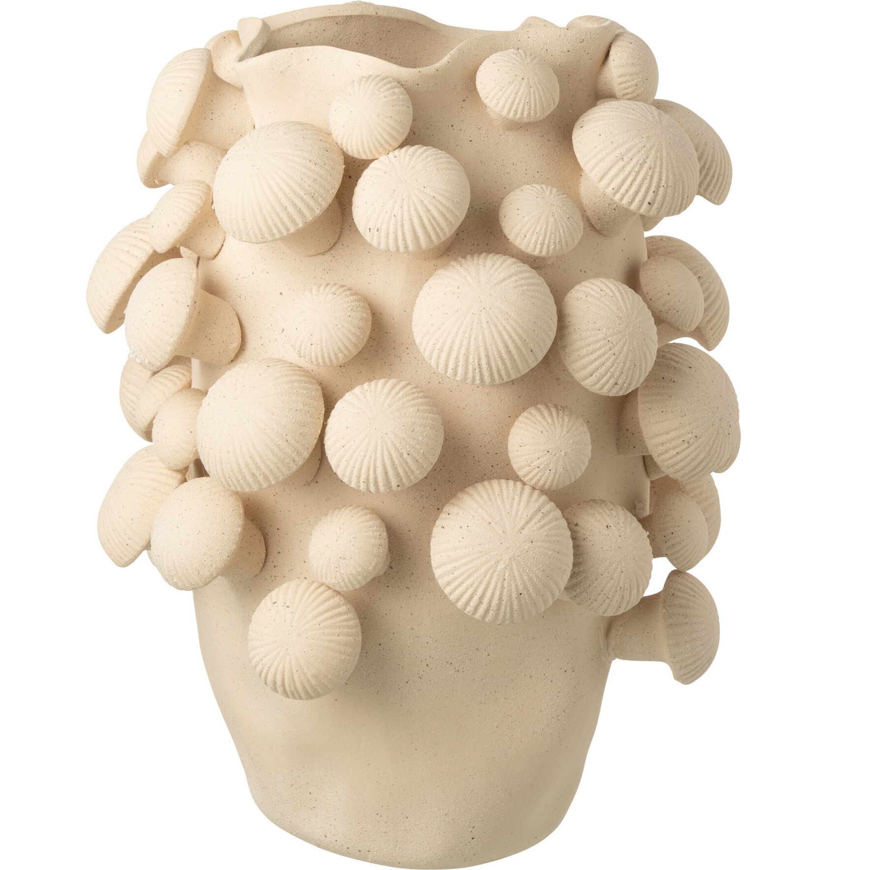 J-Line vase Fungi - céramique - beige - large