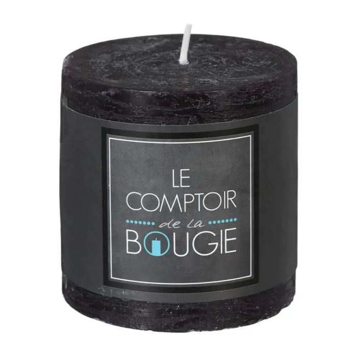 Bougie rustique - noir - 220g