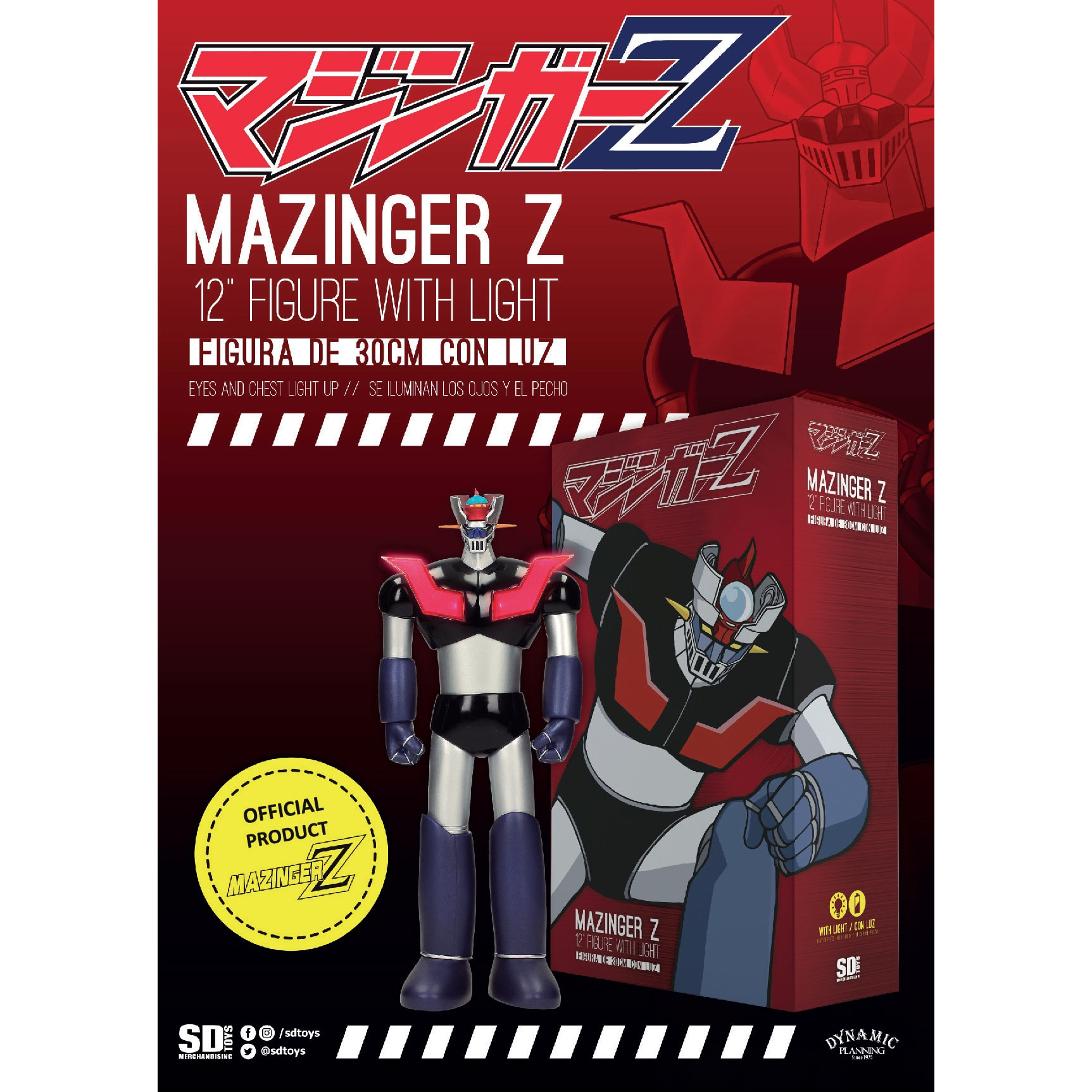 Mazinger Z con Luci Action Figure 30 cm Sd Toys