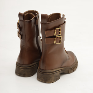 ANFIBIO CON FIBBIE CAVIGLIA MARRONE