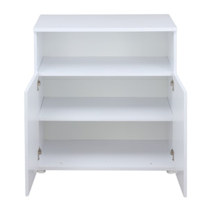 Commode à langer bébé 2 portes blanc ultra