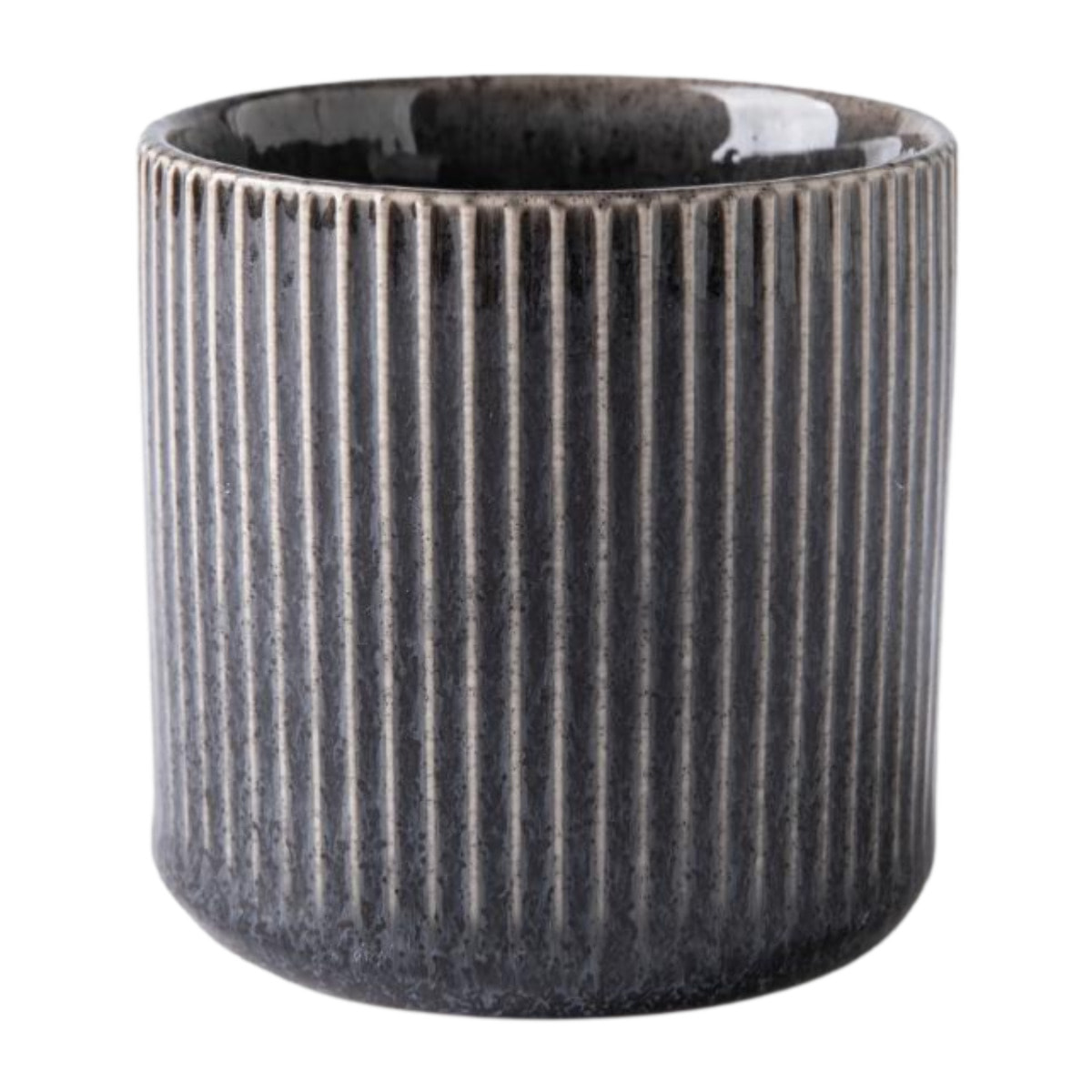 Lot de 4 tasses noir - "Charbon"