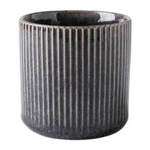 Lot de 4 tasses noir - "Charbon"