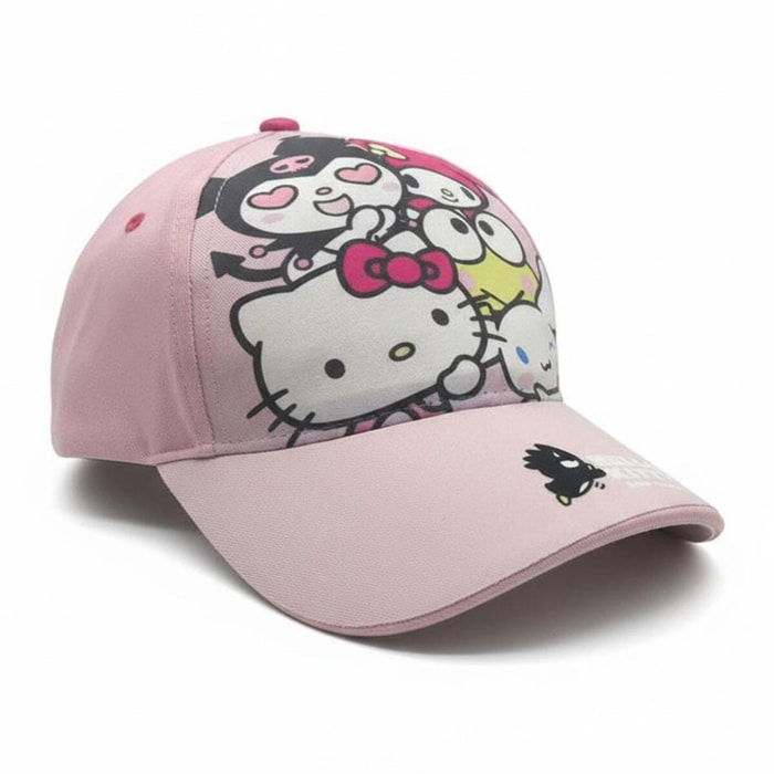 Gorra infantil ajustable Hello Kitty - Color Rosa - Talla 53cm