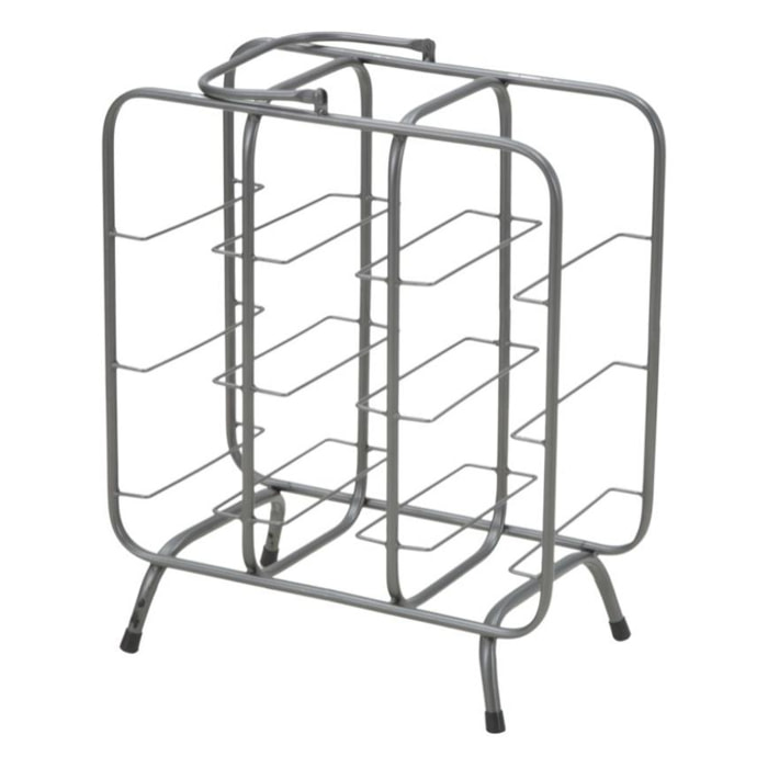 PORTABOTTIGLIE RACK QUADRATO (9 POSTI) OFFICINE 55 GRIGIO