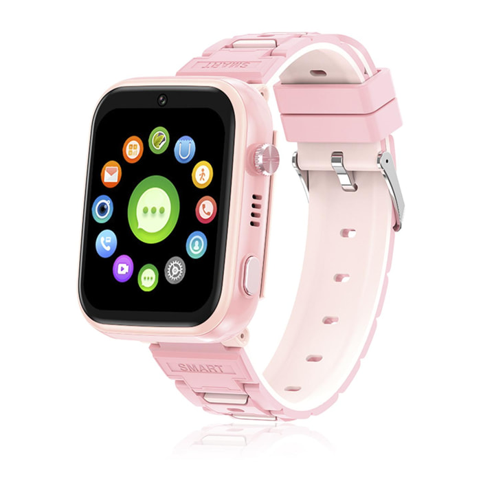 DAM Smartwatch Phone Infantil T45 4G Android 8.1. Conectividad GPS, WIFI, LBS. Reconocimiento facial. 4x1,5x4 Cm. Color: Rosa Claro