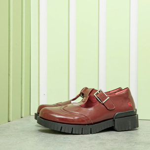 Zapatos 1834 NAPPA SHINNY CINDER /OXFORD color Cinder