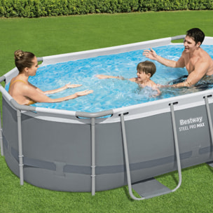 Bestway Piscine hors sol - Ovale - Steel Pro Max - 305 x 200 x 84 cm