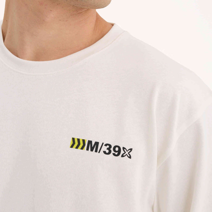 Camiseta Estilo Urbano Oversize Algodón Orgánico Blanco STREETWEAR T-SHIRT WHITE