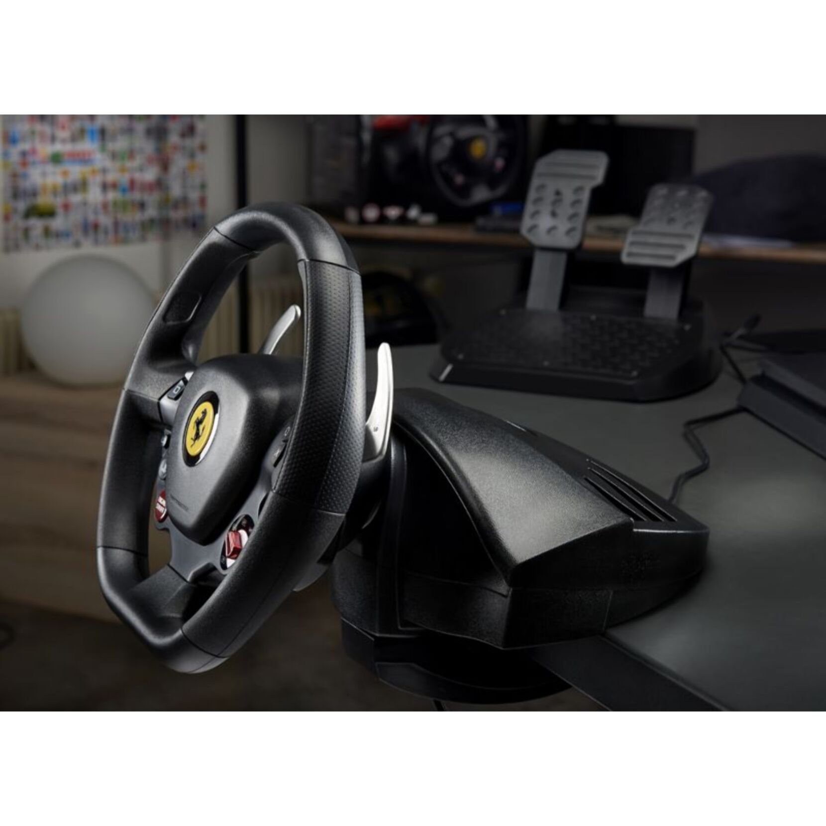 Volant + Pédalier THRUSTMASTER T80 RW Ferrari 488 GTB edition PS5/PS4