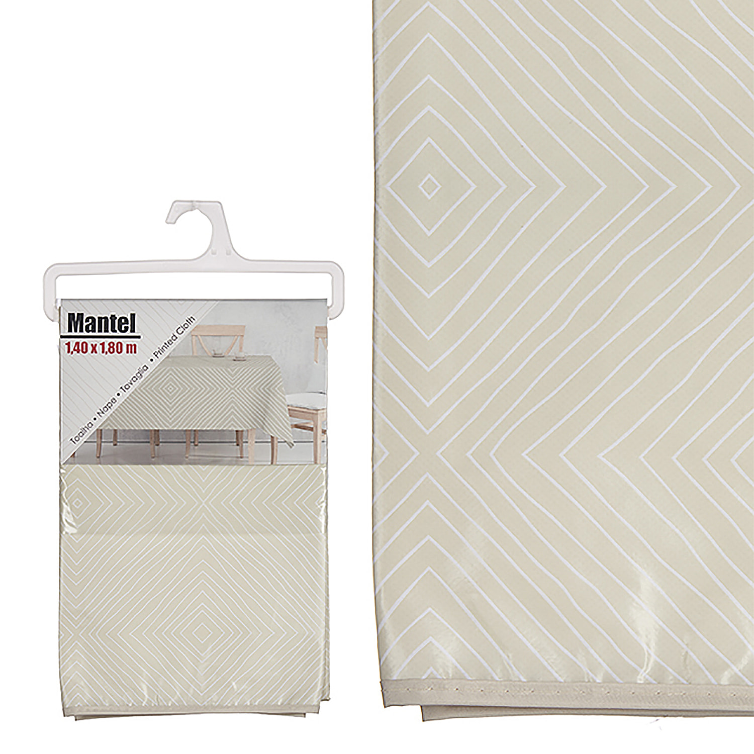 Tovaglia in panno cerato 140x180 cm.