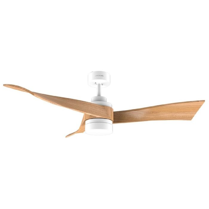Cecotec Ventilatore da soffitto con luce EnergySilence Aero 5280 LightWood